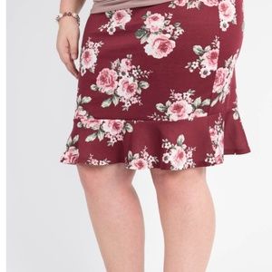 Agnes Dora Flounce Skirt Floral NWT Medium